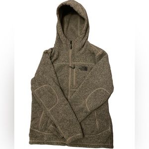 The North Face Canyonlands Full-Zip Fleece Hoodie Heathered Tan Mens Medium